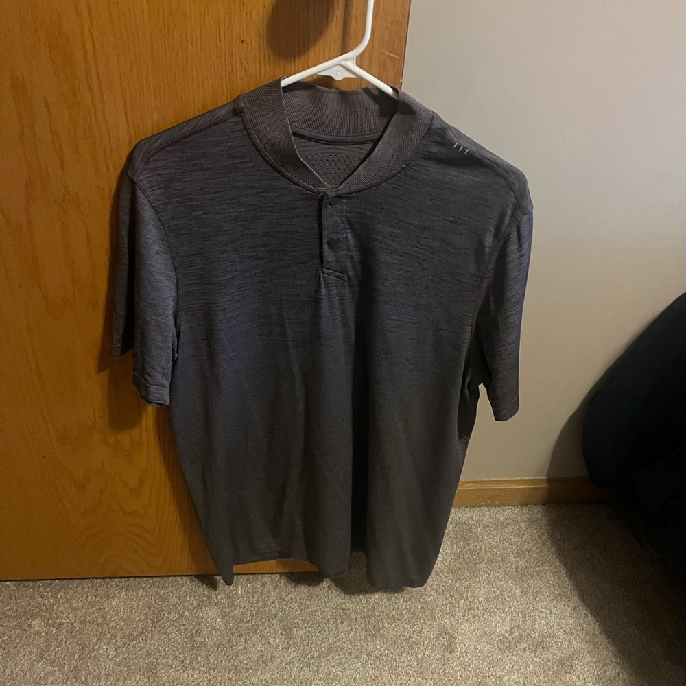 Lululemon Athletica Gray Polo Shirt Versatile and Stylish